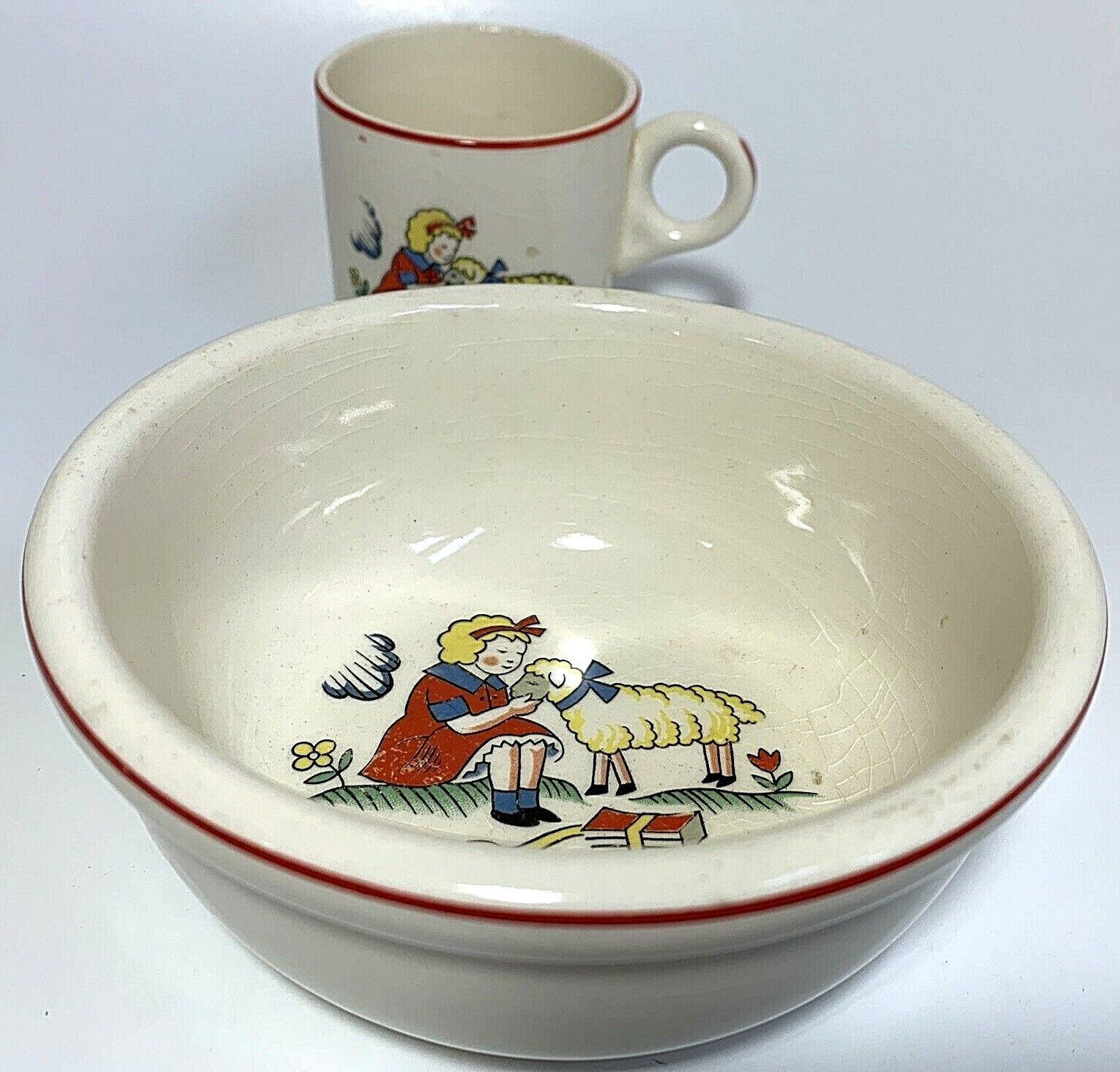 Vintage Cup & Cereal/Soup Bowl 